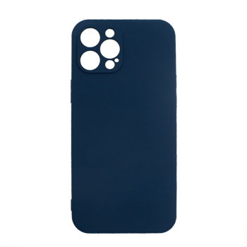 Silicone Case Soft Back Cover for iPhone 12 PRO MAX - Color: Dark Blue