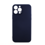 Silicone Case Soft Back Cover for iPhone 13 Pro Max - Color: Dark Blue