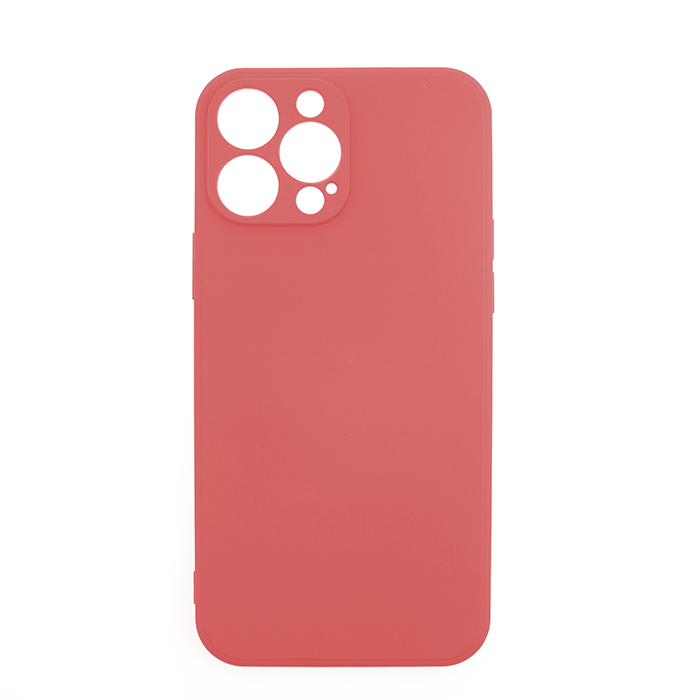 Silicone Case Soft Back Cover for iPhone 13 Pro Max - Color: Red