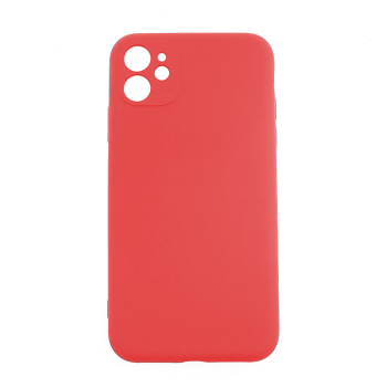 Silicone Case Soft Back Cover for iPhone 11  - Color: Red
