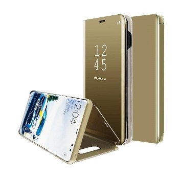 Case Clear View Stand for Samsung G770 Galaxy S10 Lite - Color: Gold