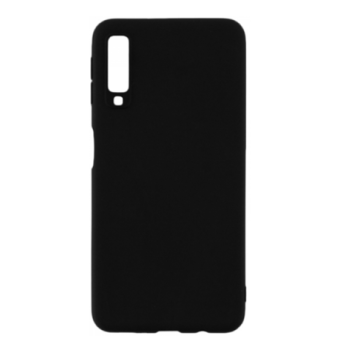 Silicone Case Soft Back Cover for Samsung A750 Galaxy A7 2018 - Χρώμα: Μαύρο