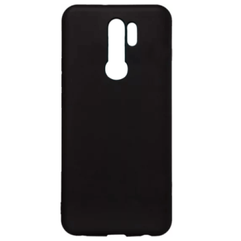 Silicone Case Soft Back Cover for Xiaomi Redmi 9 - Color: Μαύρο
