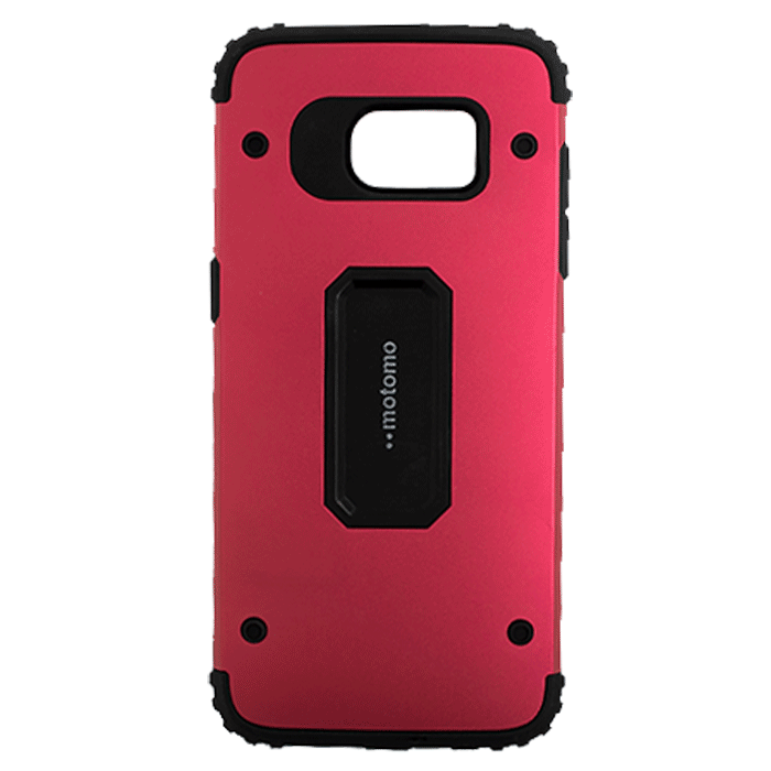 Θήκη Motomo Shockproof Metal για Samsung G935 Galaxy S7 Edge - Color: Fuchsia