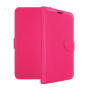 Stand Leather Wallet with Clip For LG K10 - Color : Pink
