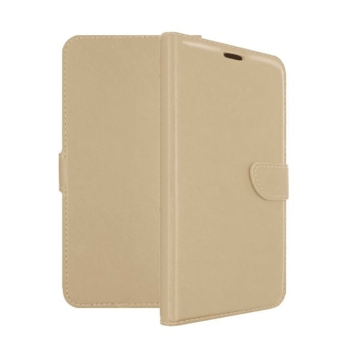 Leather Book Case with Clip For Xiaomi MI 6 - Color : Gold