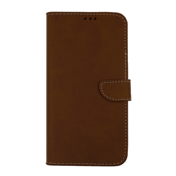 Stand Leather Wallet with Clip For LG Stylus 2 - Color : Brown