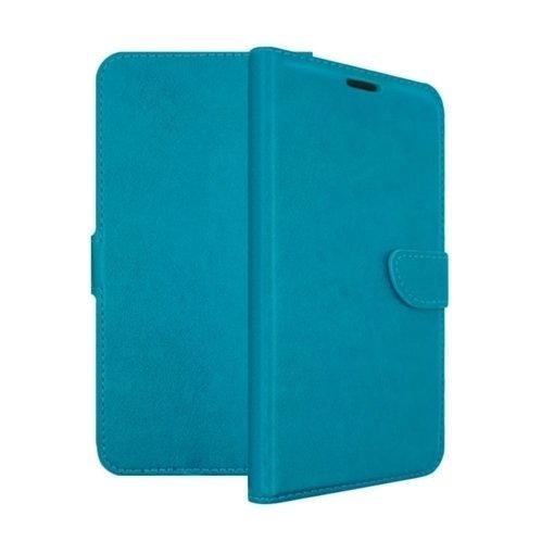 Leather Book Case with Clip For Motorola E2 - Color : Turqoise