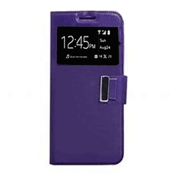 Book Case With  Window For Huawei Ascend Y520 - Color : Purple