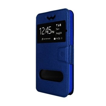 Book Case With  Window For Huawei Ascend Y520 - Color : Blue