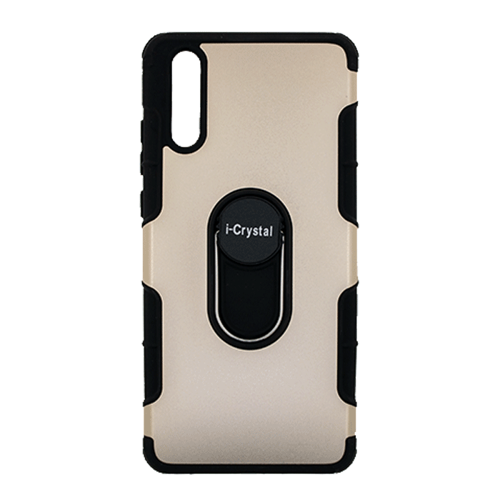 Back Cover I-Crystal Case for Huawei P20 - Color : Gold