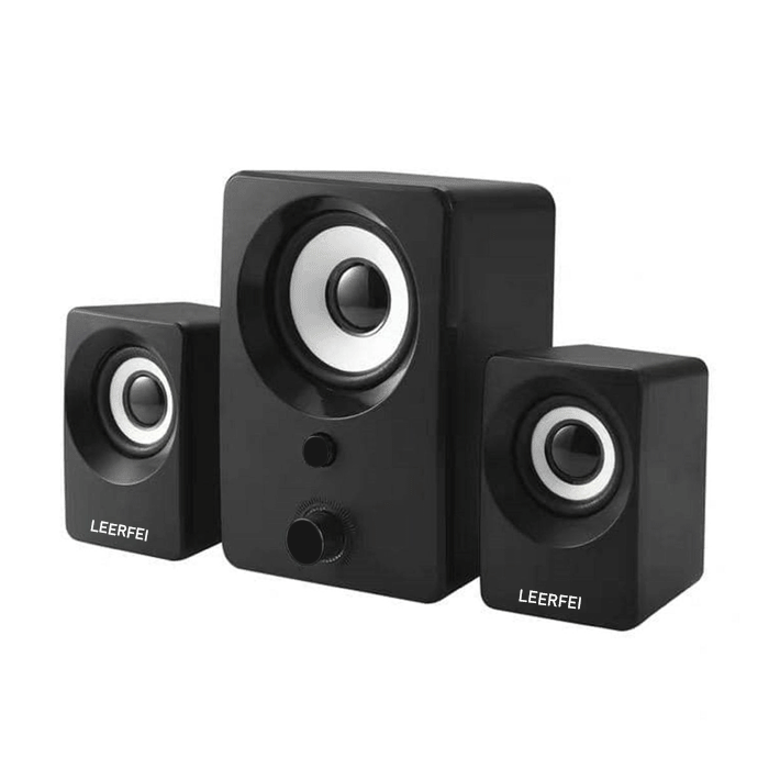 Leerfei YST-1303 PC Speaker with RGB φωτισμό - Color: Black