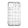 Silicone Case with Emoji for iPhone 11 Pro - Color: Clear