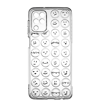 Silicone Case Emoji for Samsung  A22 4G A225F - Color: Clear