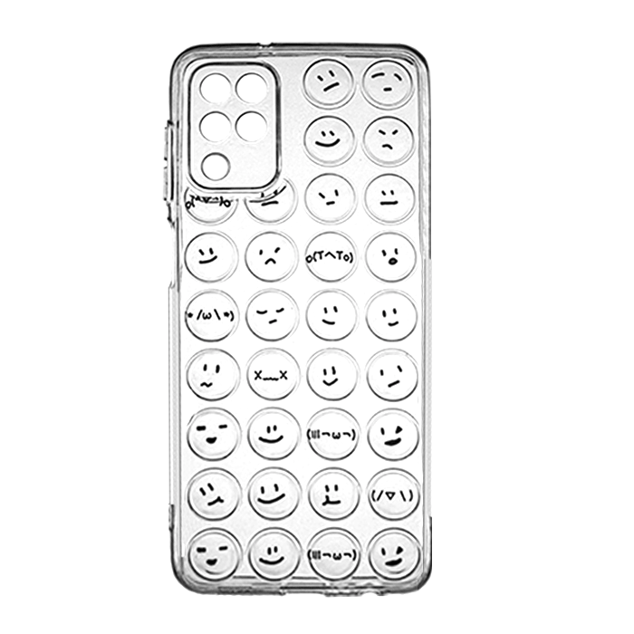 Silicone Case Emoji for Samsung  A22 4G A225F - Color: Clear