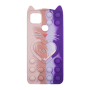 Silicone Case Colorful Bubbles for Xiaomi Redmi 9C - Design: Colorful Heart (Pink - Purple)