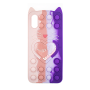 Silicone Case Colorful Bubbles for Xiaomi Redmi 9A/9i/9AT- Design: Colorful Heart (Pink - Purple)