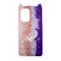 Silicone Case With Ears Colorful Bubbles for Samsung Galaxy A52 4G / 5G - Design: Colorful Heart (Pink - Purple)
