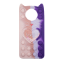 Silicone Case with Ears Colorful Bubbles for Xiaomi Poco X3 - Color: Colorful Heart (Pink- Purple)