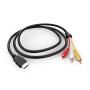 Cable HDMI male - Composite male 1.5m