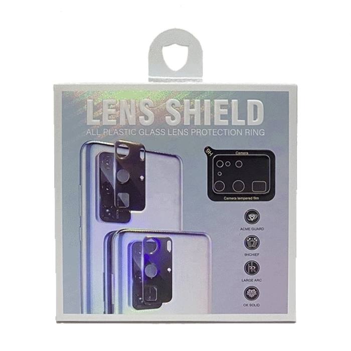 Lens Shield Camera Glass for Iphone 12 Pro Max - Χρώμα: Μάυρο