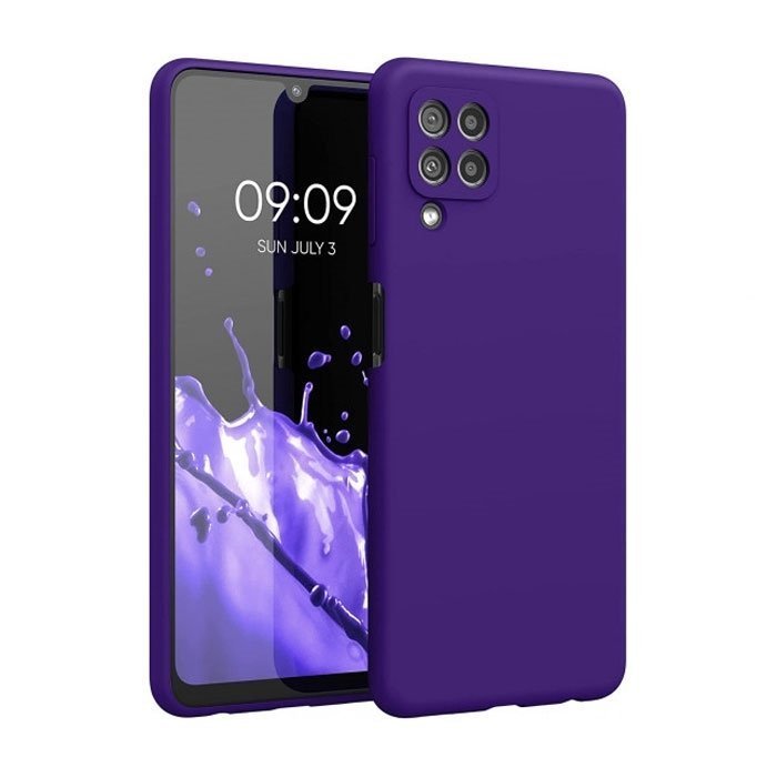 Silicone Case For Samsung Galaxy A22 4G - Color : Purple