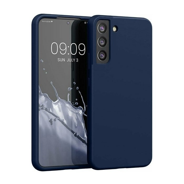 Silicone Case For Samsung Galaxy S21 Plus - Color : Dark Blue