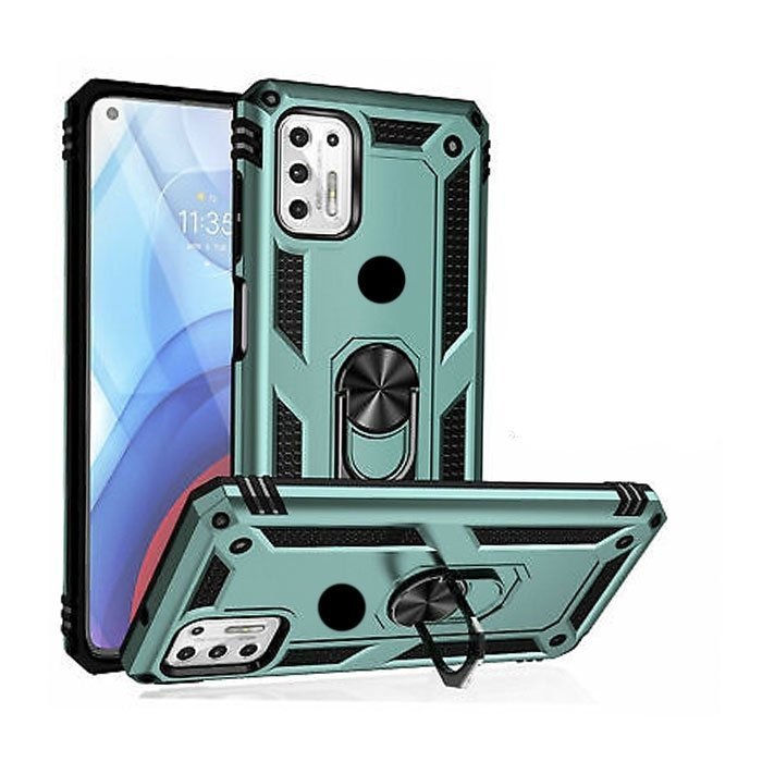 Motomo Tough Armor  With Ring For Apple iPhone 11 - Color: Dark Green