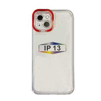 Fashion Candy Color With Colored Frame Camera For Iphone 13 - Color : Red
