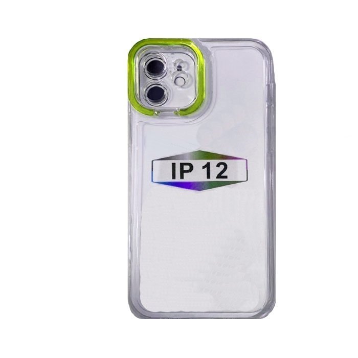 Fashion Candy Color With Colored Frame Camera For Iphone 12 - Color : Green