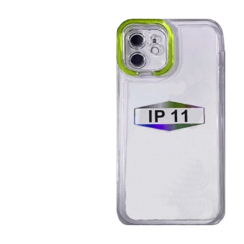 Fashion Candy Color With Colored Frame Camera For Iphone 11 - Color : Green