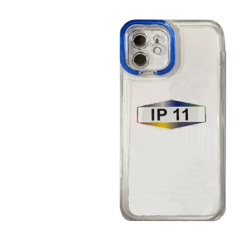 Fashion Candy Color With Colored Frame Camera For Iphone 11 -Color : Blue