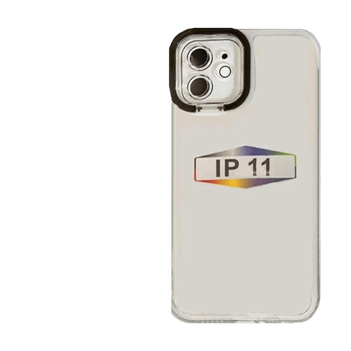 Fashion Candy Color With Colored Frame Camera For Iphone 11 - Color : Black