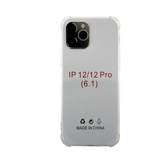 Silicone Case Anti Shock 1.5mm for iphone 12 Pro 6.1  - Color: Clear