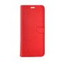 Leather Book Case with Clip for Realme C11 2021 - Color: Red