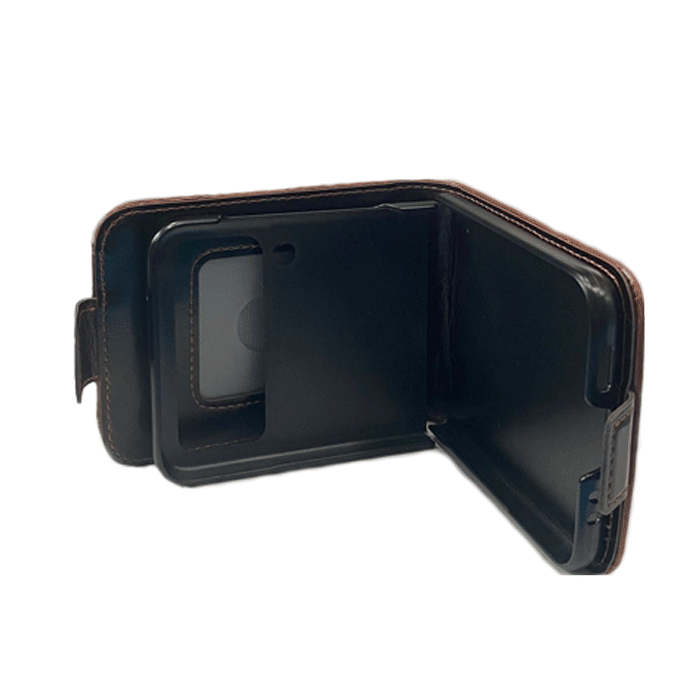 Wallet Case For Samsung Galaxy Z Flip3 5G - Color : Brown