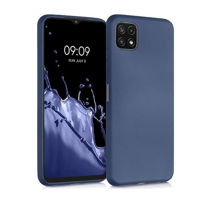 Silicone Case For Samsung Galaxy A22 5G - Color : Dark Blue