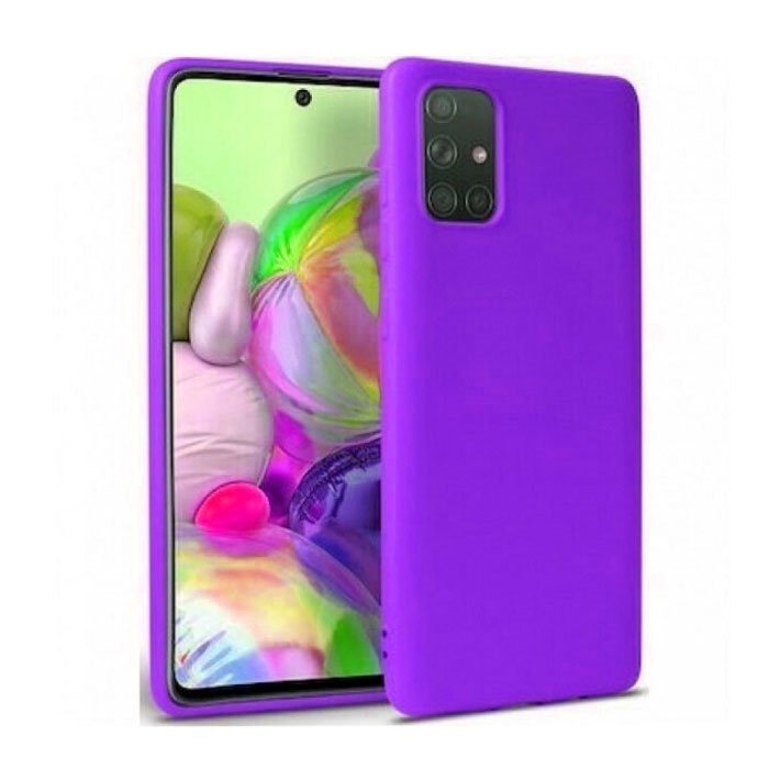 Silicone Case For Samsung Galaxy A22 5G - Color : Purple