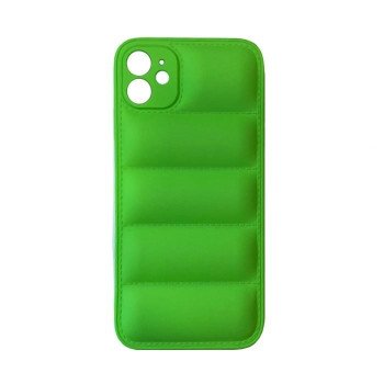 Silicone Back Cover wavy for Apple IPhone 11 - Color: Green