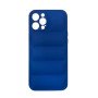 Silicone Back Cover wavy for Apple IPhone 12 Pro Max - Color: Blue
