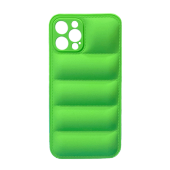 Silicone Back Cover wavy for Apple IPhone 12 Pro - Color: Green
