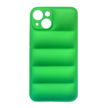 Silicone Back Cover wavy for Apple IPhone 13 - Color: Green