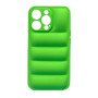 Silicone Back Cover wavy for Apple IPhone 13 Pro Max - Color: Green