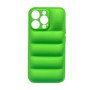 Silicone Back Cover wavy for Apple IPhone 13 Pro - Color: Green