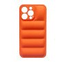 Silicone Back Cover wavy for Apple IPhone 13 Pro - Color: Orange