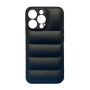 Silicone Back Cover wavy for Apple IPhone 13 Pro - Color: Black