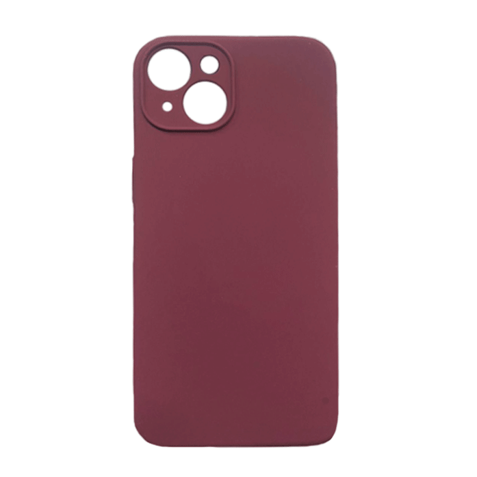 Soft Back Cover For Iphone 14 - Color: Bordeaux