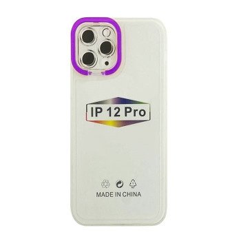Fashion Candy Color With Colored Frame Camera For Iphone 12 Pro - Color : Purple