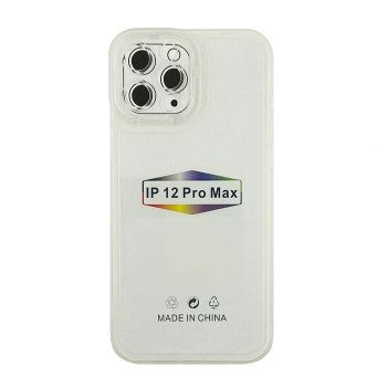 Fashion Candy Color With Colored Frame Camera For Iphone 12 Pro Max -Color : White