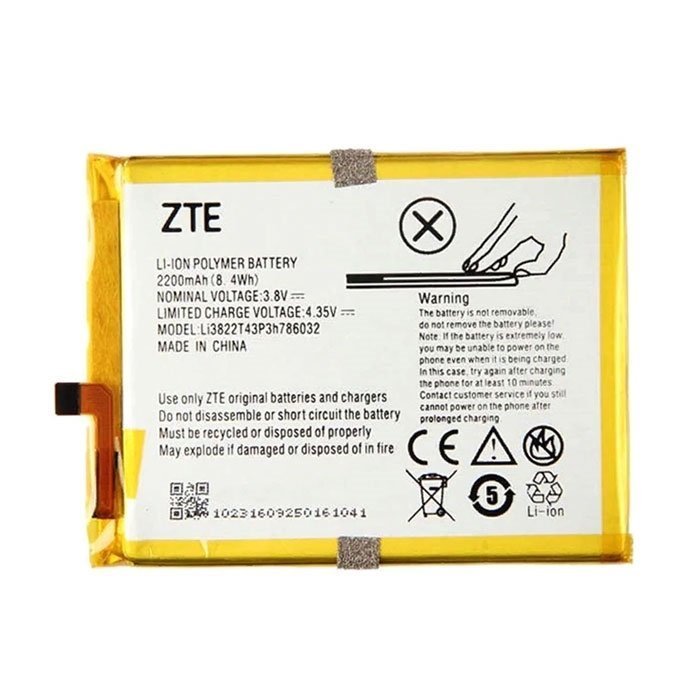 ZTE Battery Li3822T43P3h786032 for Blade V6 (Bulk) - 2200mAh